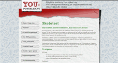 Desktop Screenshot of info.skoletest.no